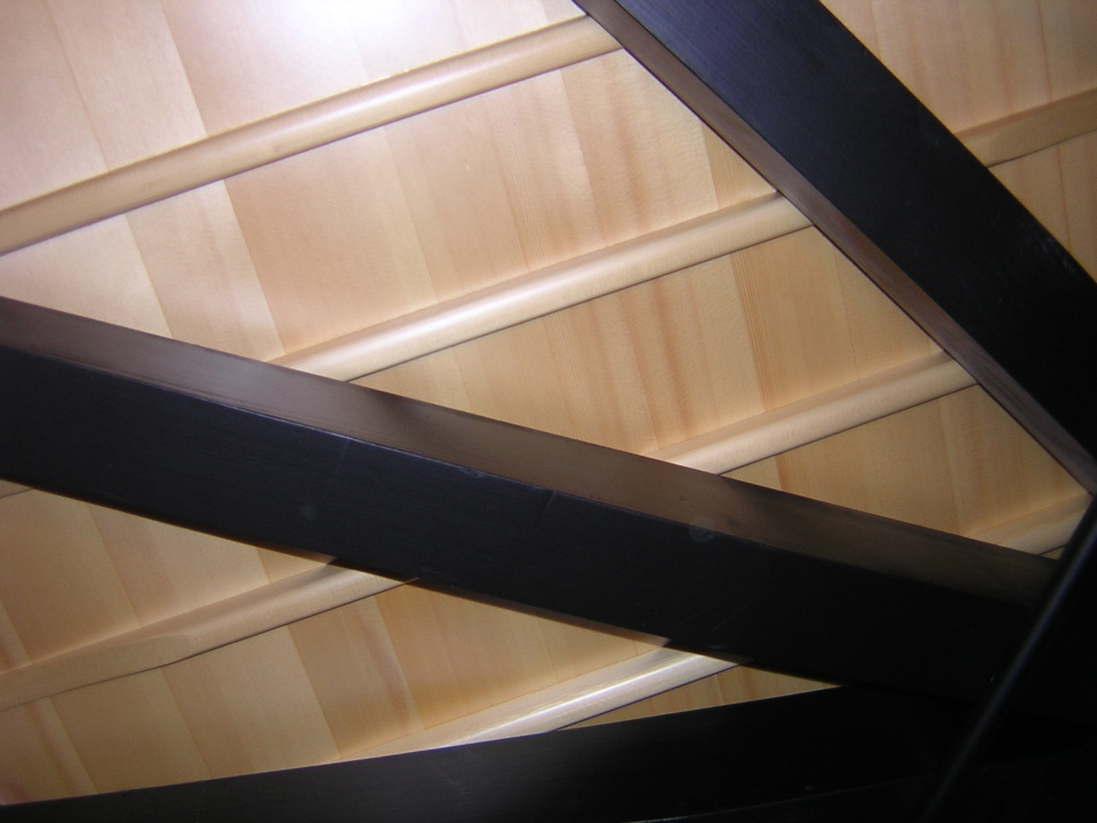 Ribbed piano soundboard.