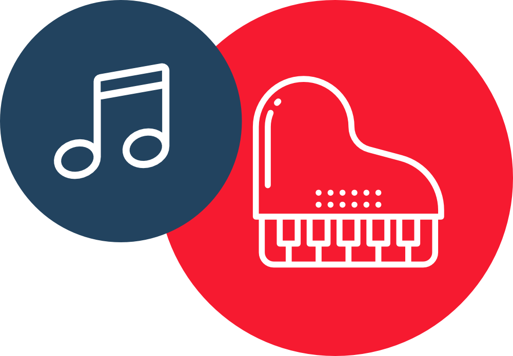 Note and piano icon